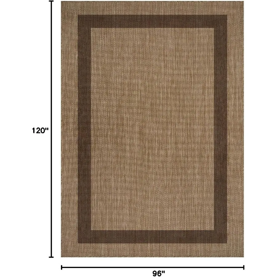 Outdoor Rug 8x10 - Modern Outside Rugs for Patios Porches Waterproof Durable Washable Non-Shedding, Easy-to-Clean Indoor Outdoo