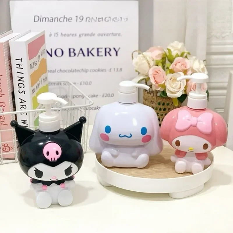 Sanrio cute doll doll shape big ear dog kuromi lotion body wash shampoo dispensing press bottle large empty bottle hand washing