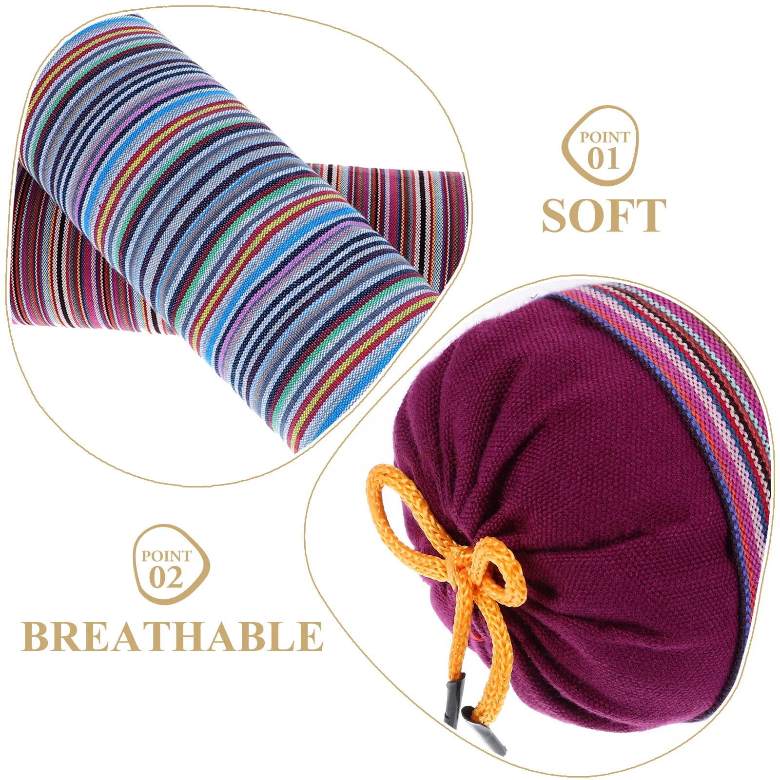 

2Pcs Mugwort Cervical Neck Pillows Breathable Natural Cotton Round Pillows for Neck Spine Lumbar Support Sleeping Relaxation