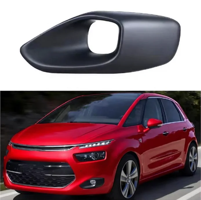 9800978280 9800978180 5 Seat For Citroen C4 Picasso MK2 2013-2016  Front Bumper Fog Light Frame Cover Grille Car Accessories