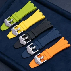 Rubber Strap for Royal Oak Offshore 15400 15703 26471 26474 15703 15706 Soft Silicone Watch Band for GA2100 Refit