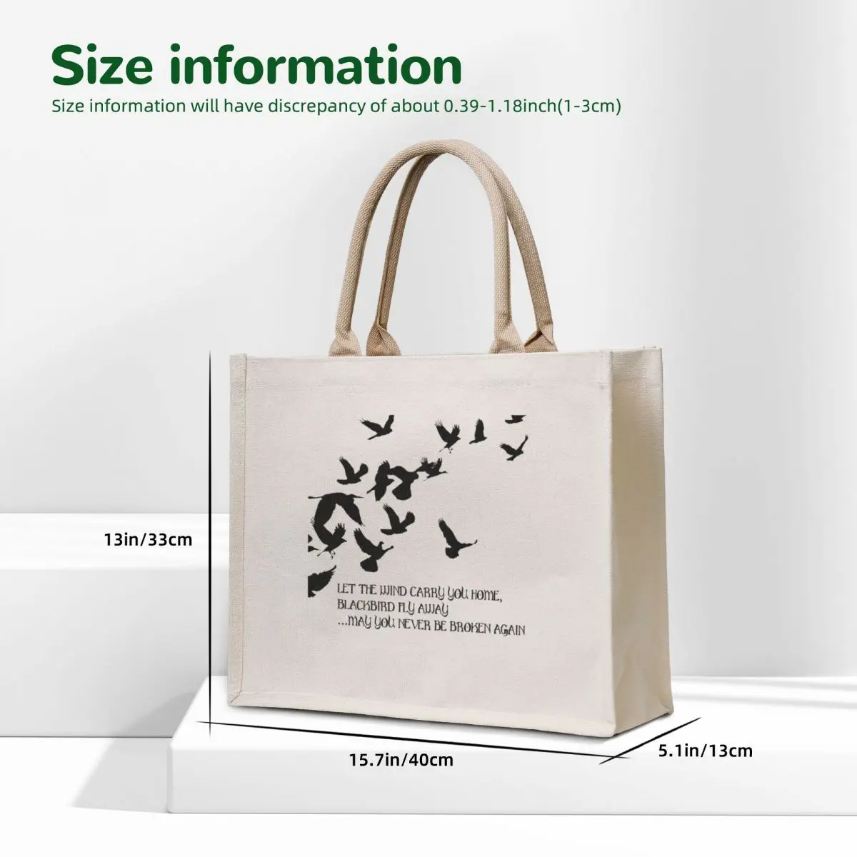 Blackbird، Alter Bridge - Lyrics Tote Bag حقيبة حمل لطيفة، حقائب تسوق قابلة للطي، حقائب كبيرة للنساء