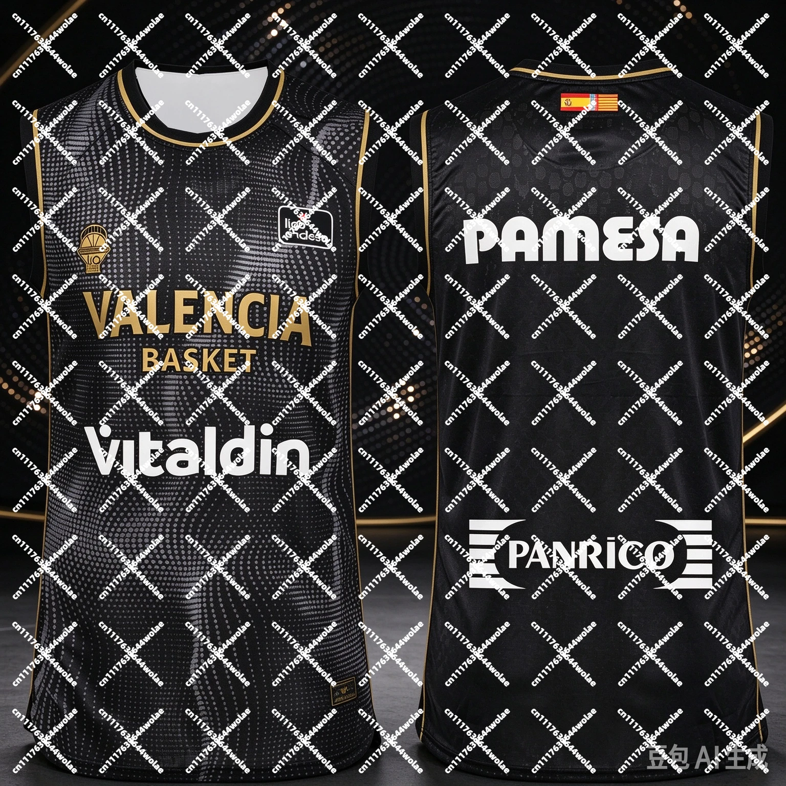 2026-27Kids Basketball Jersey Valencia Basket Spanish comfortable and breathable a special edition for Spanish basketball fans
