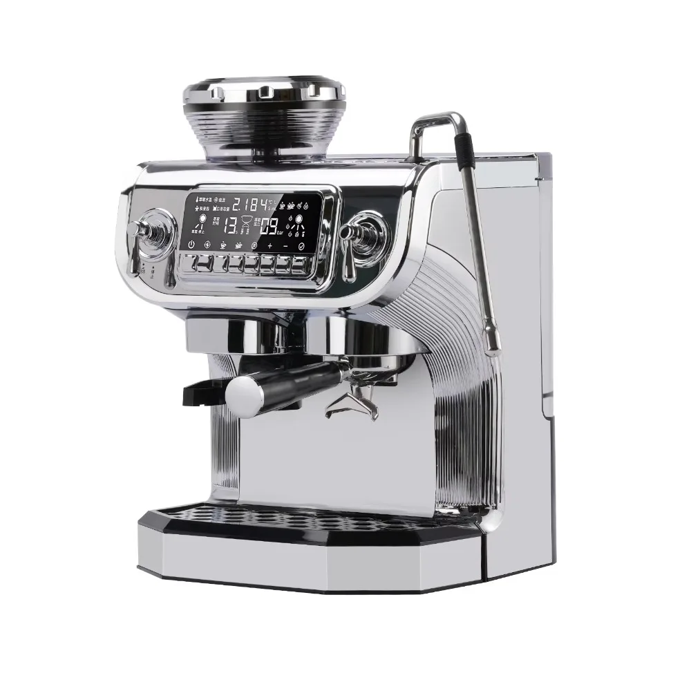 

Commercial 15 Bar Pump Pressure Cappuccino Express Espresso Coffee Machine With Steam Wand