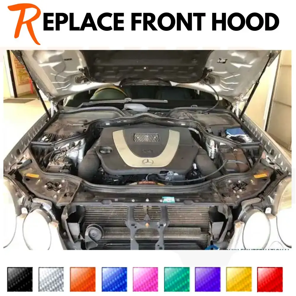 

Амортизаторы капота для Mercedes-Benz E-Class (W211) – газовые пружины-упоры для подъема капота, без сверления