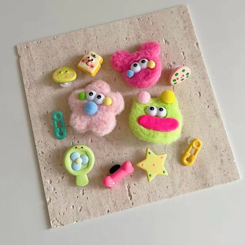 Jibbitz Charms Cartoon Sausage Mouth Big Eyes Shoe Decorations For Sandals Diy Funny Charms Compatible With All Clogs Party Gift