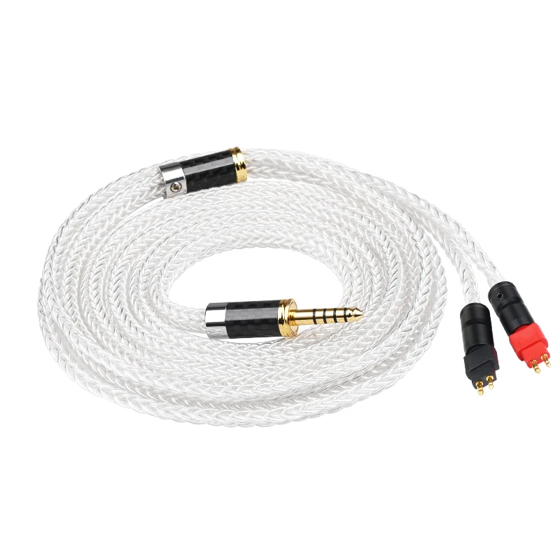 ATAUDIO Hifi سماعة كابل 16 السواحل OCC الفضة مطلي الأساسية سماعة كابل ل Sennheiser HD580 HD600 HD650 HD25 HD660S