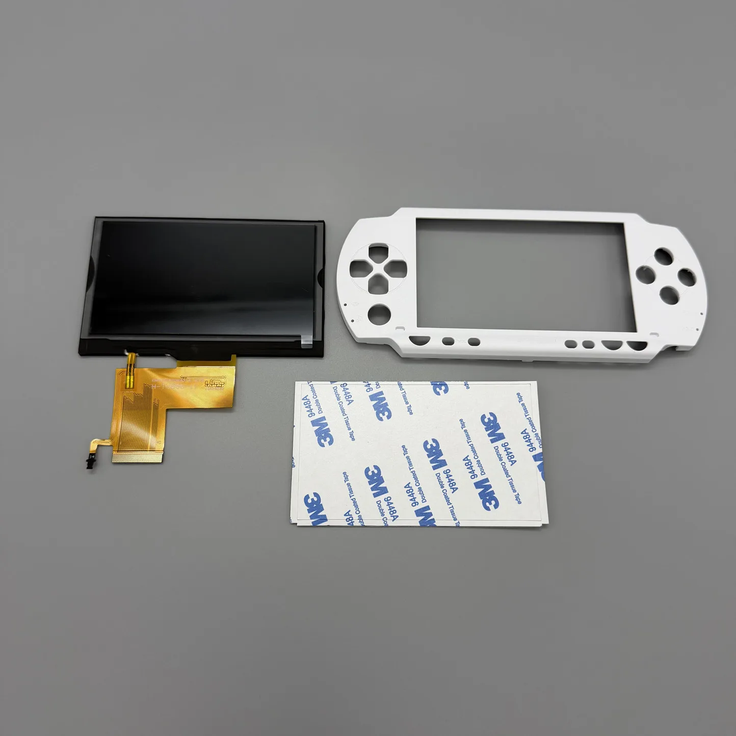 Vollständig laminiertes IPS-LCD-Display für Sony PSP1000 PSP 1000. Mit einer maßgeschneiderten Ersatz-Oberabdeckung.