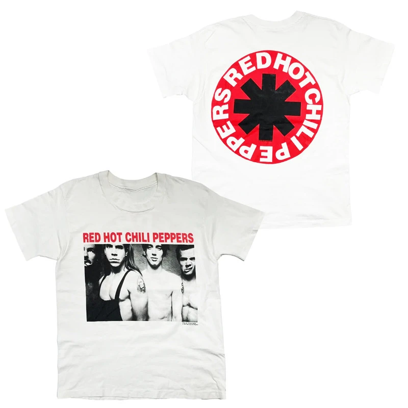 1991 Group Photo Promo Red Hot Chili Peppers Band T-Shirt Cotton Graphic Tee Men Women Summer Streetwear