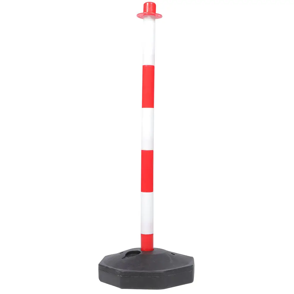 

Red White Warning Column Plastic Uv Resistant Safety Delineator Post Parking Stop Garage Assistance Traffic Cone