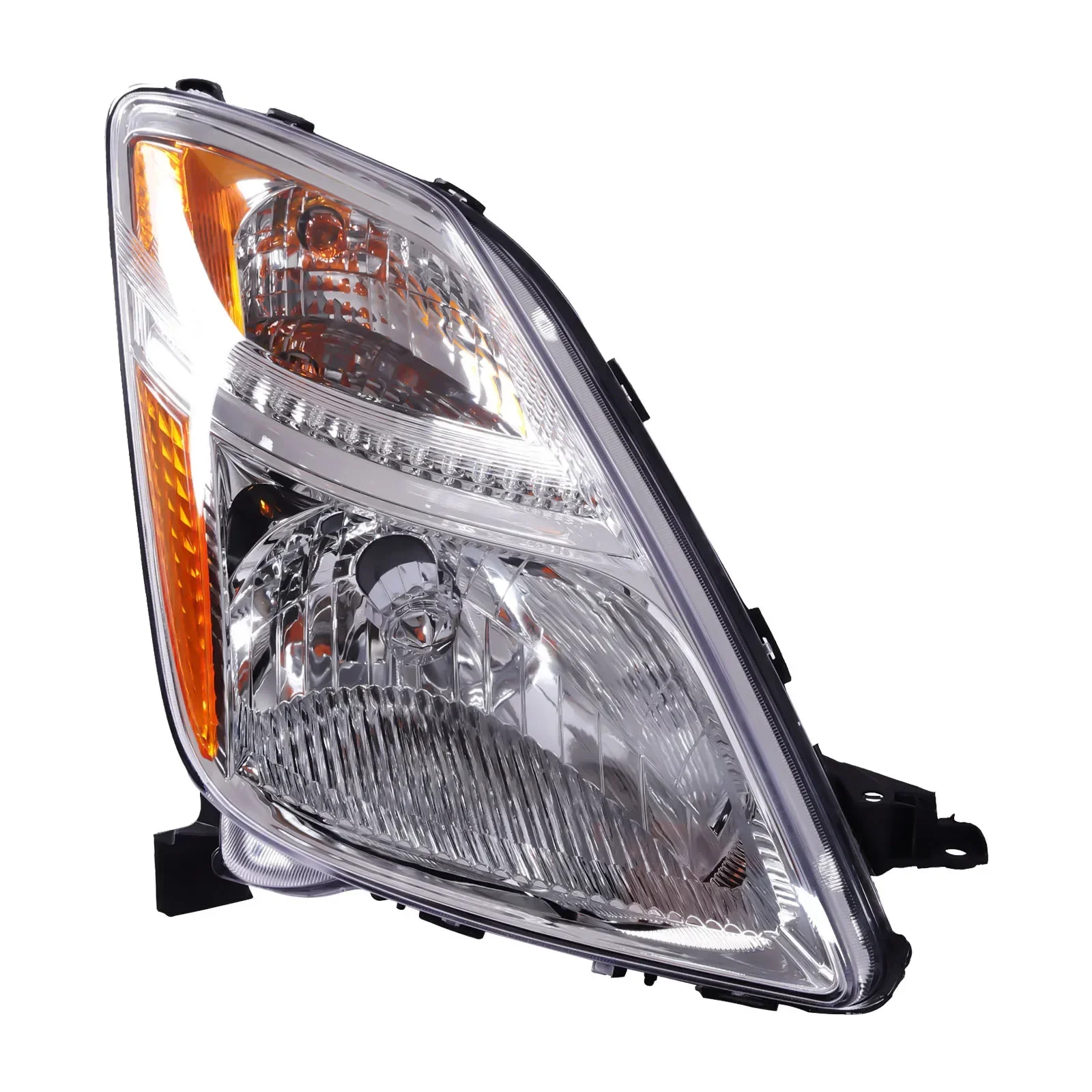 زوج اليسار واليمين لـ 04-06 تويوتا بريوس زوج من المصابيح الأمامية المصابيح الأمامية كشافات الهالوجين