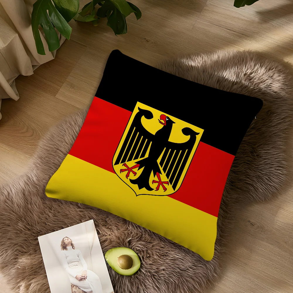 G-Deutschland Kissenbezug, Wohnzimmer-Akzent, Couch, Rückenstütze, quadratisch, Lounge, erholsamer Nickerchenbegleiter ﻿ – Detail 2