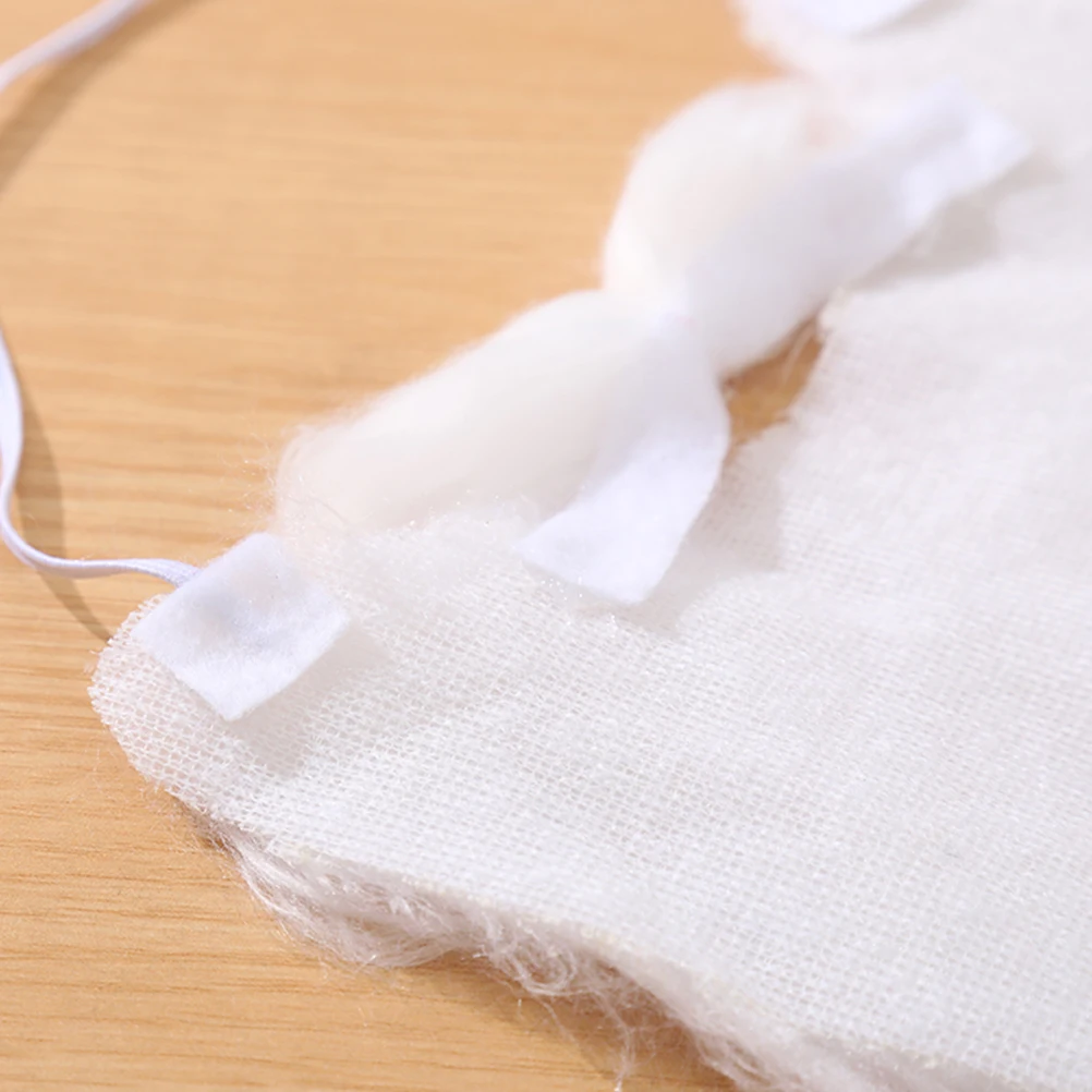 

4 Pcs Santa Beard Xmas Party Moustaches Claus Halloween Costumes Christmas Cosplay Supplies