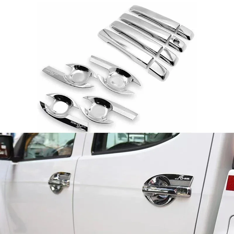 

Auto Chrome Door Handle Bowl Handle Cover Trim Set For ISUZU D-MAX DMAX 2012 2013 2014 2015 2016 2017 2018 2019