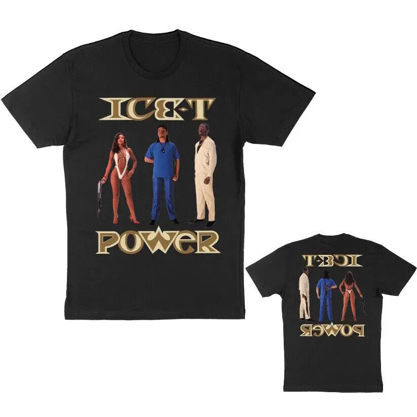 Ice T Hip Hop Mens Shirt Power Album Backs New Band