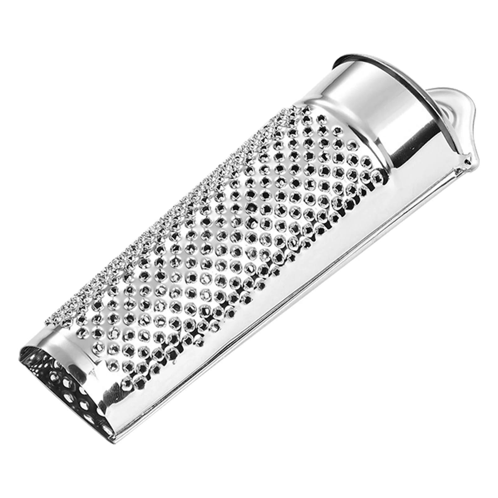 Stainless Steel Single Side Cinnamon Grater Handheld Zester Small Kitchen Nut Shredder Storage Container Kitchen Essential Food