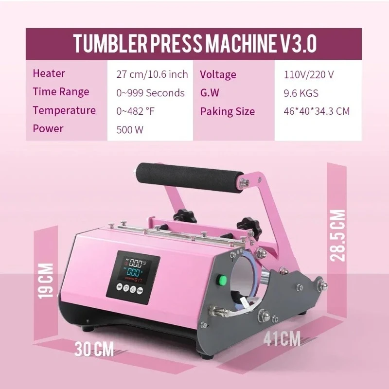 Heat Transfer Heat Press Machine For Sublimation Mug Tumbler DIY Printing Processing
