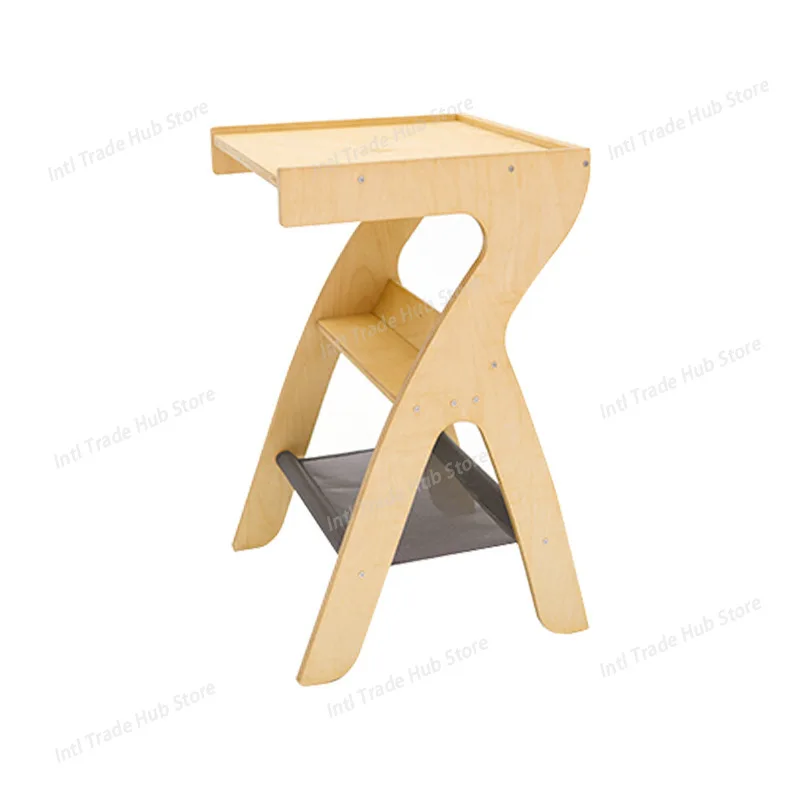 Simple solid wood multi-functional side table, bedroom home design sofa matching side table, household living room