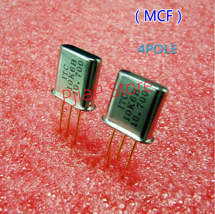 4pairs 100% new original  10K6B/10M15B/10M30B(4 poles) HC-49T 10.7MHz monolithic crystal filter