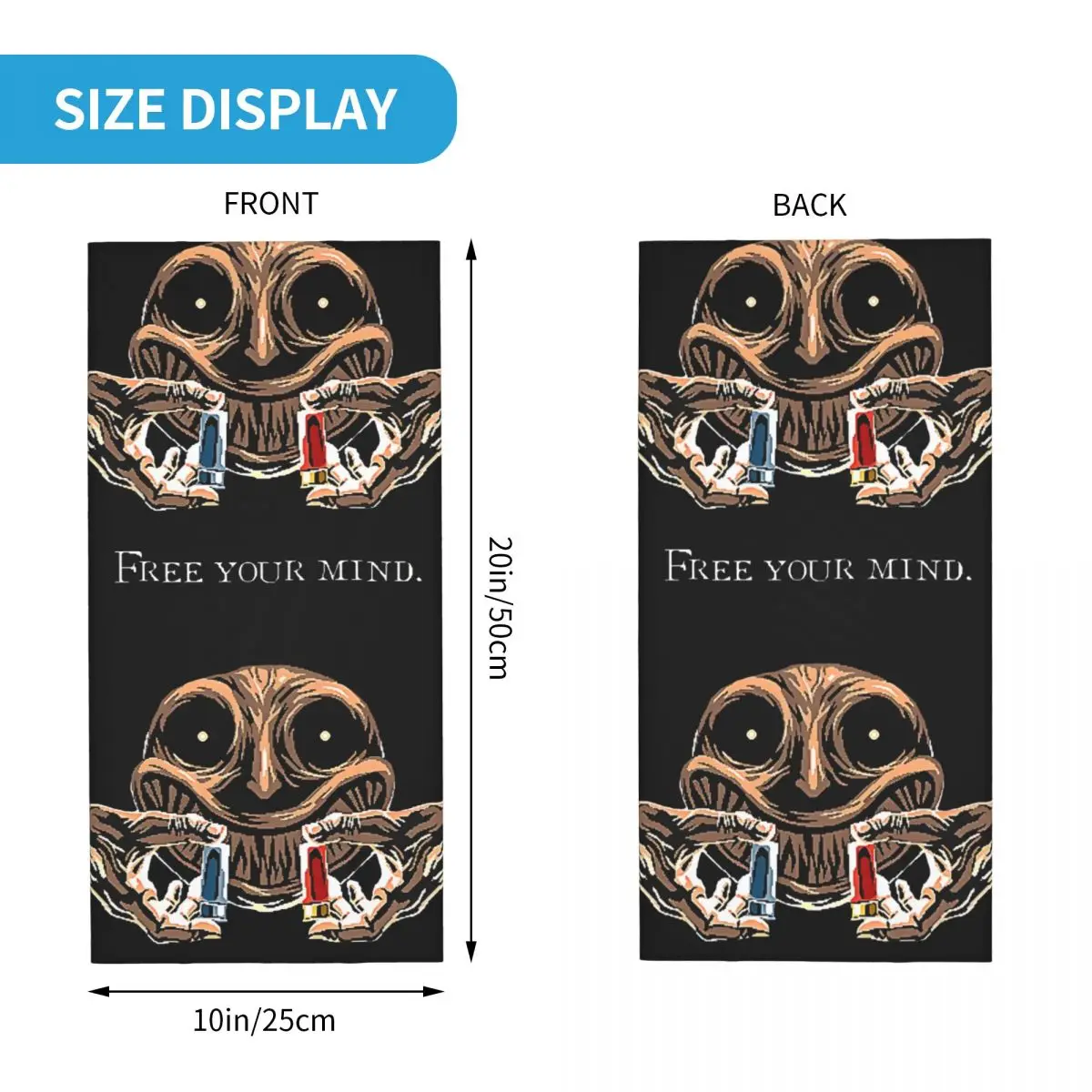 Gun Bandana Neck Ga ClaPrinted Motorcycle, Motocross, B-Buckshot Roulette, Face Mask, Multi-Usage, Imaging Riding, Unisex, Adult