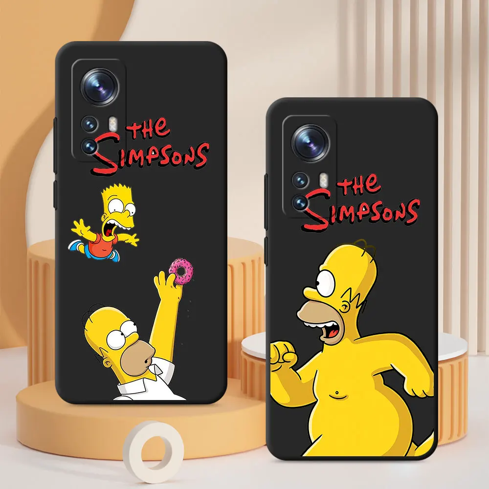 TPU Black Case For Xiaomi Mi 17T 15T 14T 13T 10T 11 Lite 5G NE 11T Pro Protective Mobile Phone Cover Cartoon The Simpsons Shell