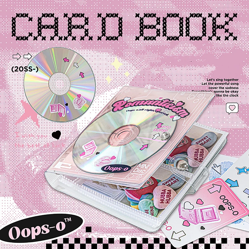 Retro CD Korean Idol Photocards Collect Book Binder A7 Notebook Diary Agenda Planner Stationery Album Book DIY Card