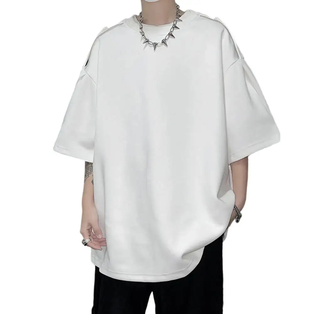 

Everyday Fashion Casual Occasions Korean Casual Top Korean Style T-shirt For Men Short Sleeve 2XL Fashionable Top