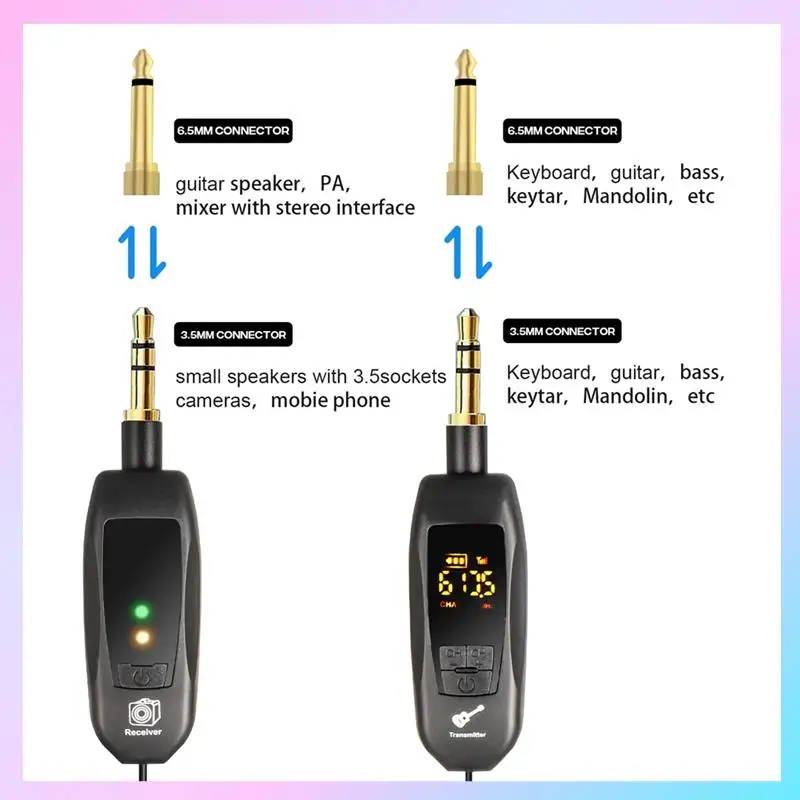 

T23C Беспроводная гитара, электрическая паяльная трубка GD10, аудио, цифровая передача, передатчик, приемник, сценический инструмент, запись, прочный
