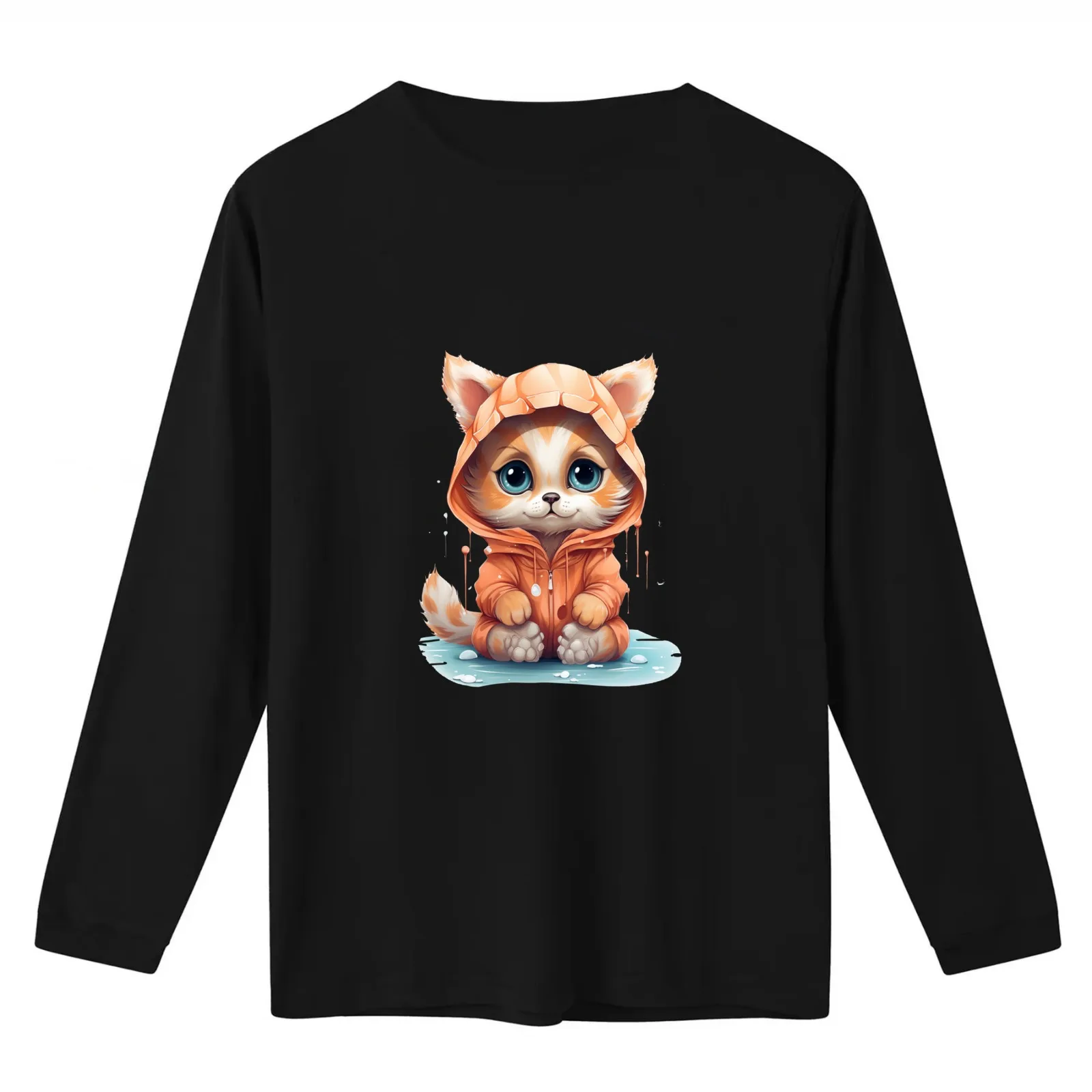 Tater Tot Cat - Bonkers Classic T-Shirt Summer Casual Cotton Tee Oversized Streetwear Tops Vintage Graphic Print 100% Cotton