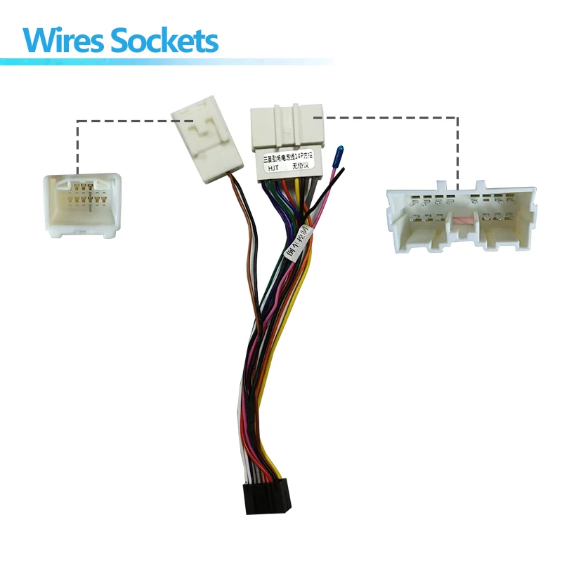 Car Radio Wire Harness Power Adapter For Mitsubishi Outlander Pajero 16pin Android Stereo GPS Multimedia ISO Cable Connector