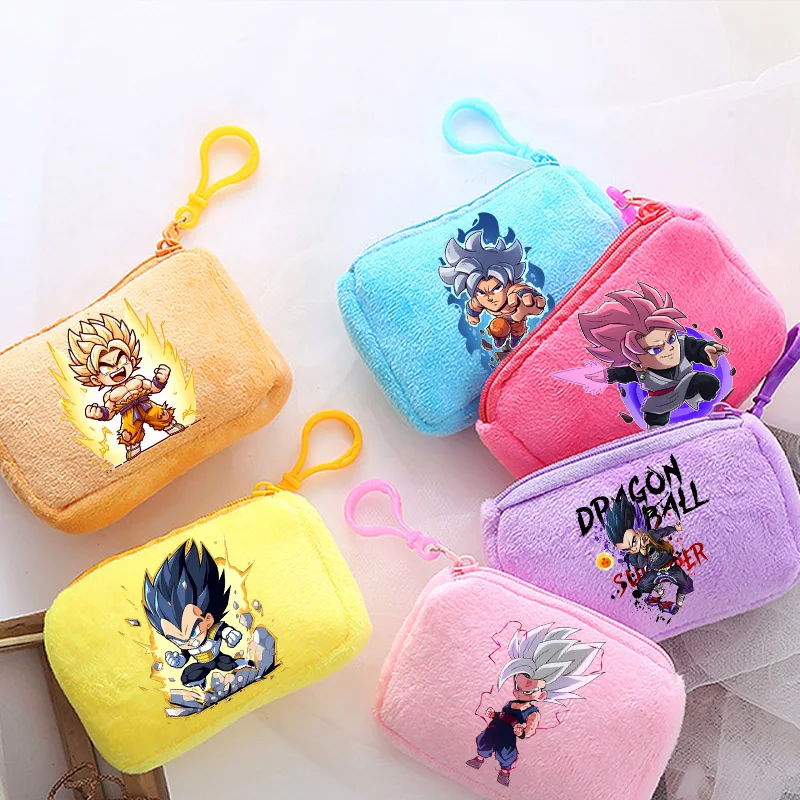 

Dragon Ball Plush Small Wallet Durable Convenient Cartoon Pattern Small Wallet Small Key Coin Storage Bag Friend Birthday Gift