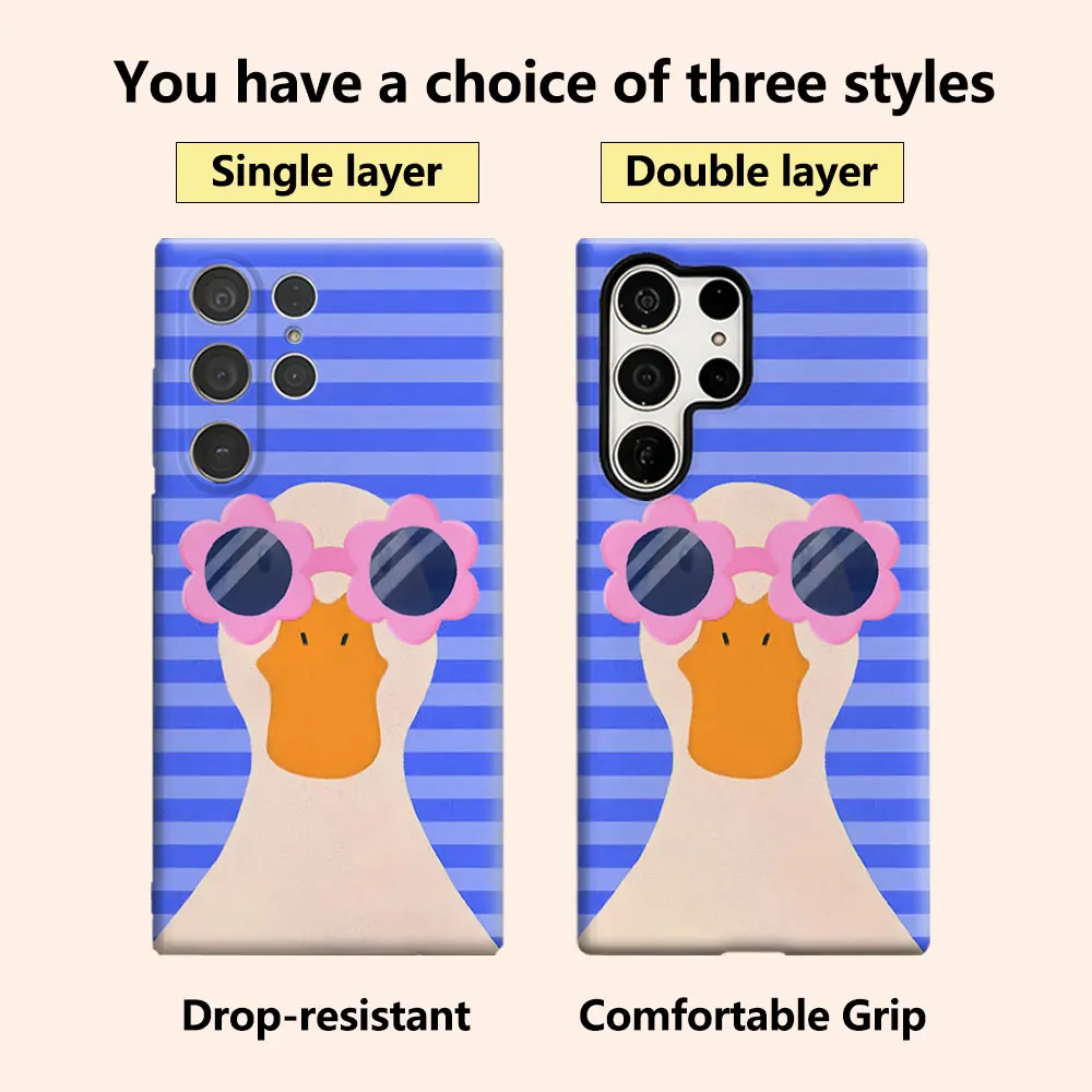 Cool Duck Luxury Fashion Full Lens Protective Case for Samsung Galaxy S26 S25 S24 A56 A36 Plus Ultra