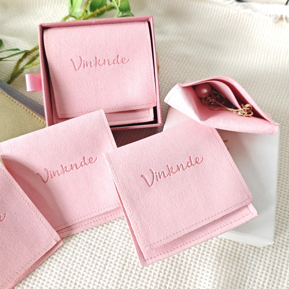 

Ювелирные изделия с персонализированным логотипом, микрофибра 8x8 см, сумки для серег, шпилек, ожерелье, кулон, свадебный подарок, браслет, кольца, конверты, мешочки