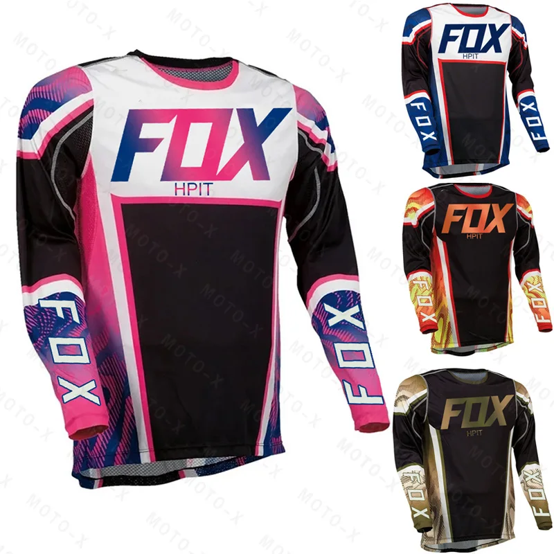 

motorcycle mountain bike team downhill jersey hpit fox MTB Offroad DH MX bicycle locomotive shirt cross country mountain bike