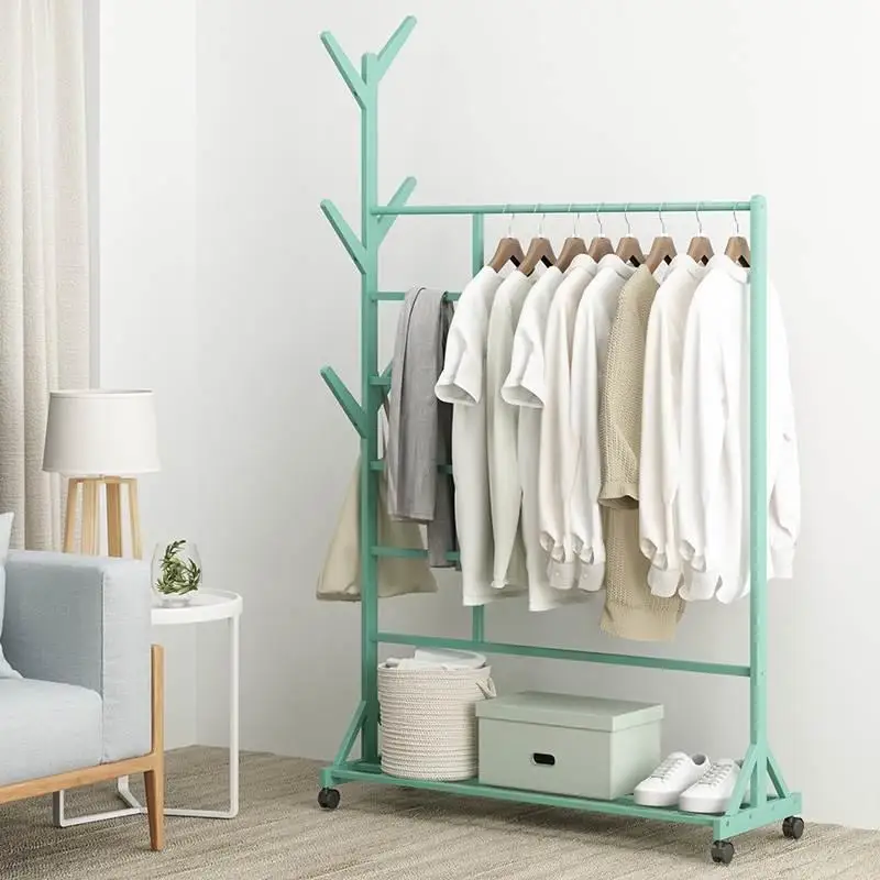 Perchero de plástico minimalista para almacenamiento de Ropa, mueble para el hogar, ahorro de espacio, secado de Ropa