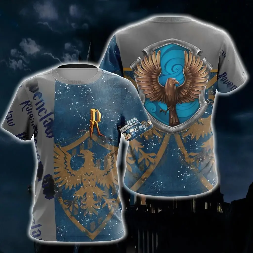 Summer Classic Wizardry Academy Team Uniform Men's 3D T-shirt Daily Outdoor Street Leisure Comfortable Versatile Top