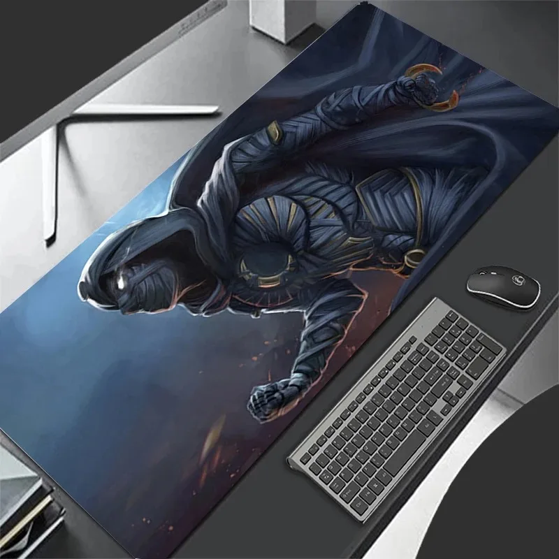 لوحة ماوس XL Lockedge ملحقات ألعاب كبيرة لوحة مفاتيح ألعاب الكمبيوتر حصيرة الماوس مكتب Marvel Moon Knight Mousepad للهدايا