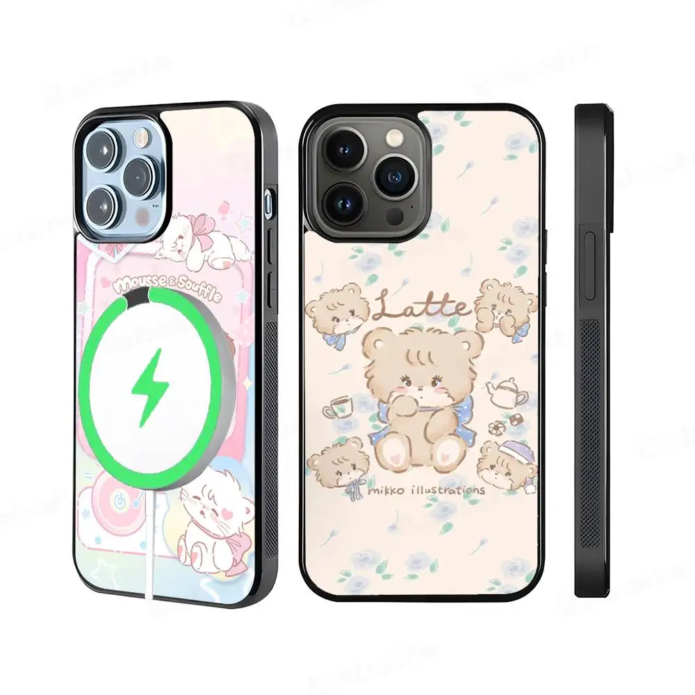 

Famous Cute M-Mikko C-Characters For Magnetic Wireless Phone Case For IPhone 17 16 15 14 13 12 11 Pro Max Plus Mag Phone Cover