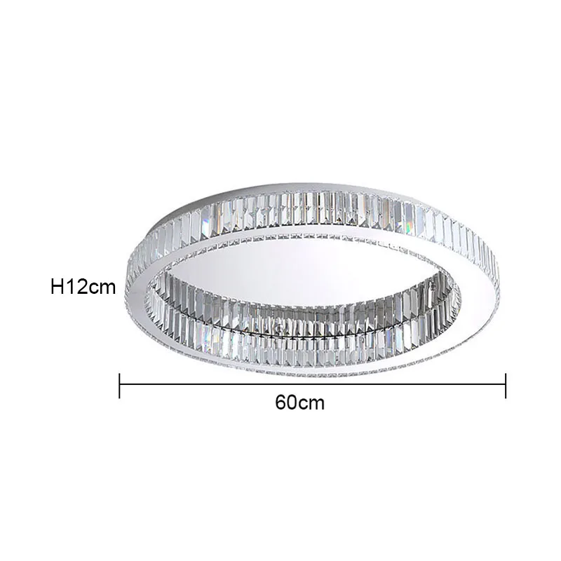 TAONUANSHU Lustre Plafonnier Moderne en Cristal et Or 4