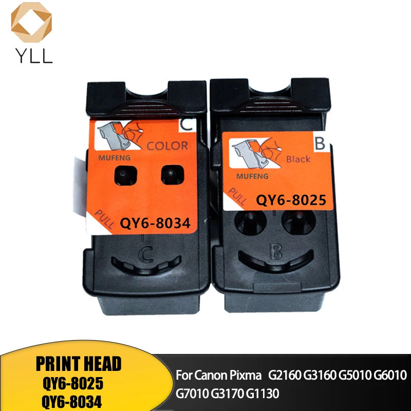 

Совместимые картриджи с печатающими головками QY6-8025 QY6-8034 BH-10 CH-10 для Canon Pixma G2160 G3160 G5010 G6010 G7010