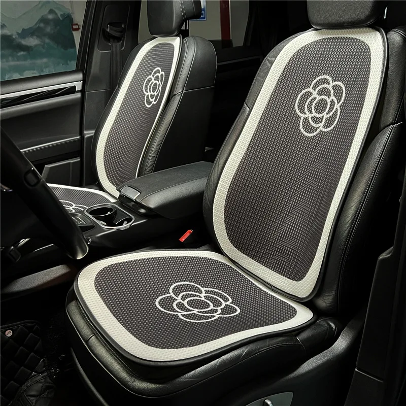 

2023 Cartoon Cute Car Seat Cushion Protector Breathable Ice Silk Summer Car Seat Cover Pad Mat Non Sweat Interior Accessories