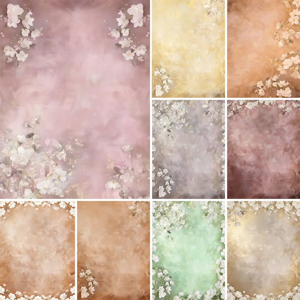 

Photography Background Oil Painting Floral Texture Adult Birthday Wedding Maternity Portrait Decor Backdrop Photo Studio