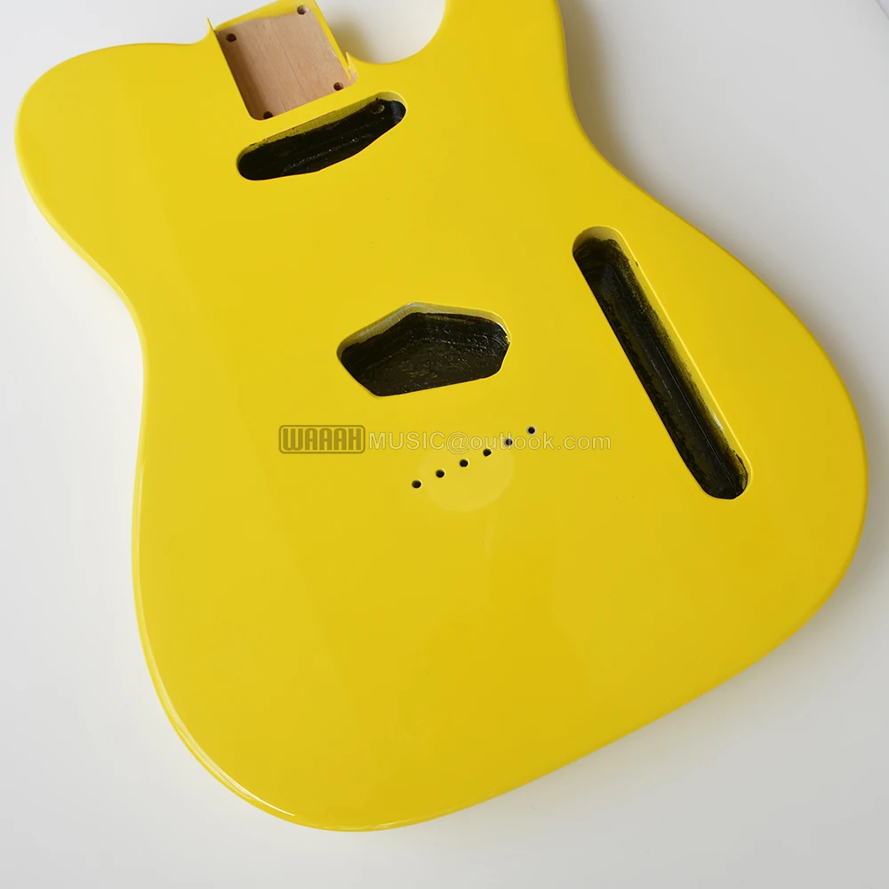 Alder Wood TL Guitar Body Light Yellow Color for Electric Guitar High Gloss Body Finished for TL Guitar Kits Building Parts