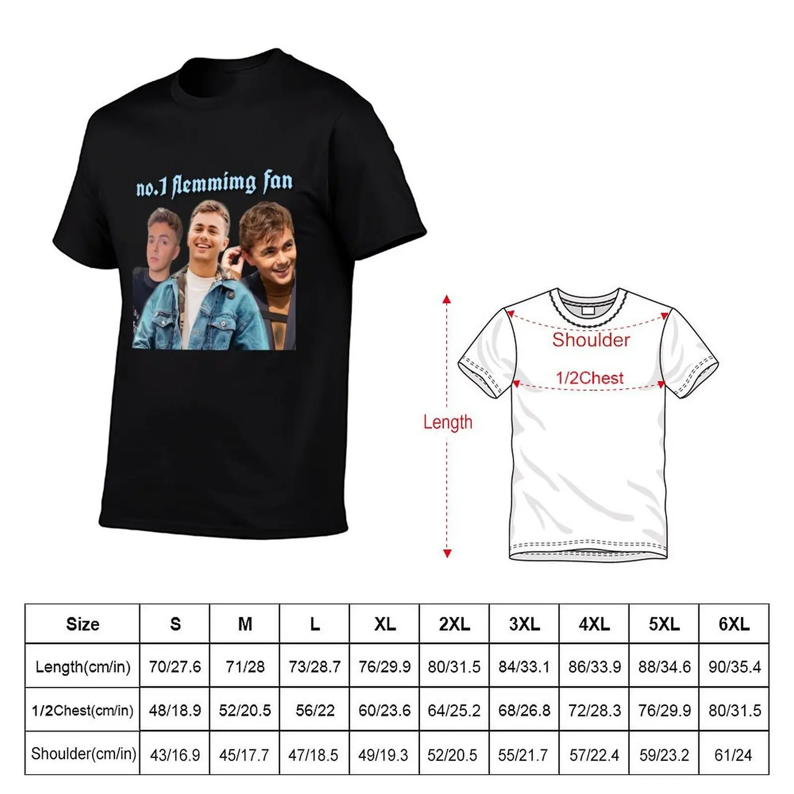 NO.1 FLEMMIMG FAN Y2K style Dutch Music T-Shirt blue lock anime figures plain t shirts men