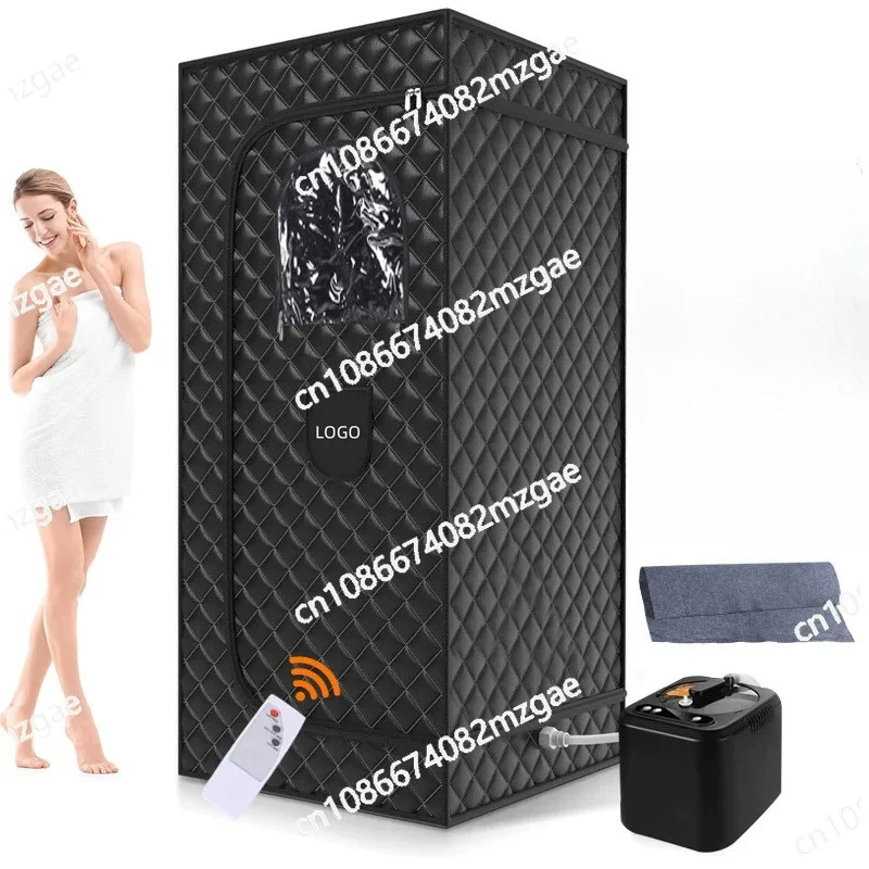 صندوق ساونا لغرفة تبخير الجسم بالكامل للمنزل، تصميم محمول قابل للطي مع معدات نظام التعرق والحمام #1