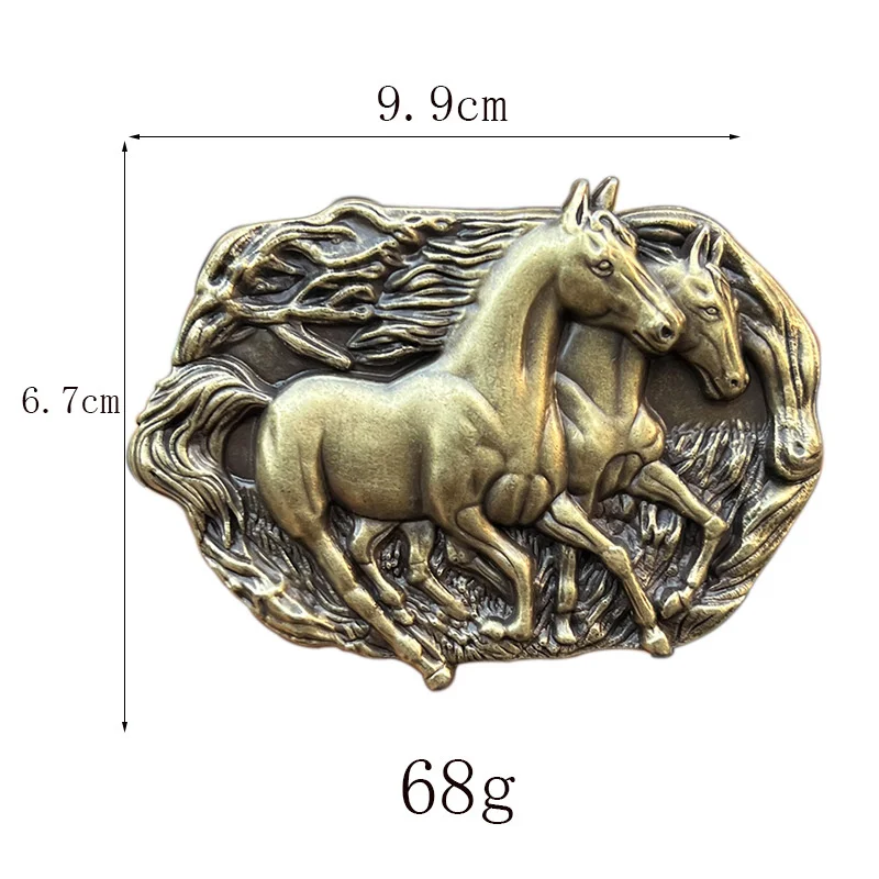 Hebilla de cinturón Mustang estilo occidental