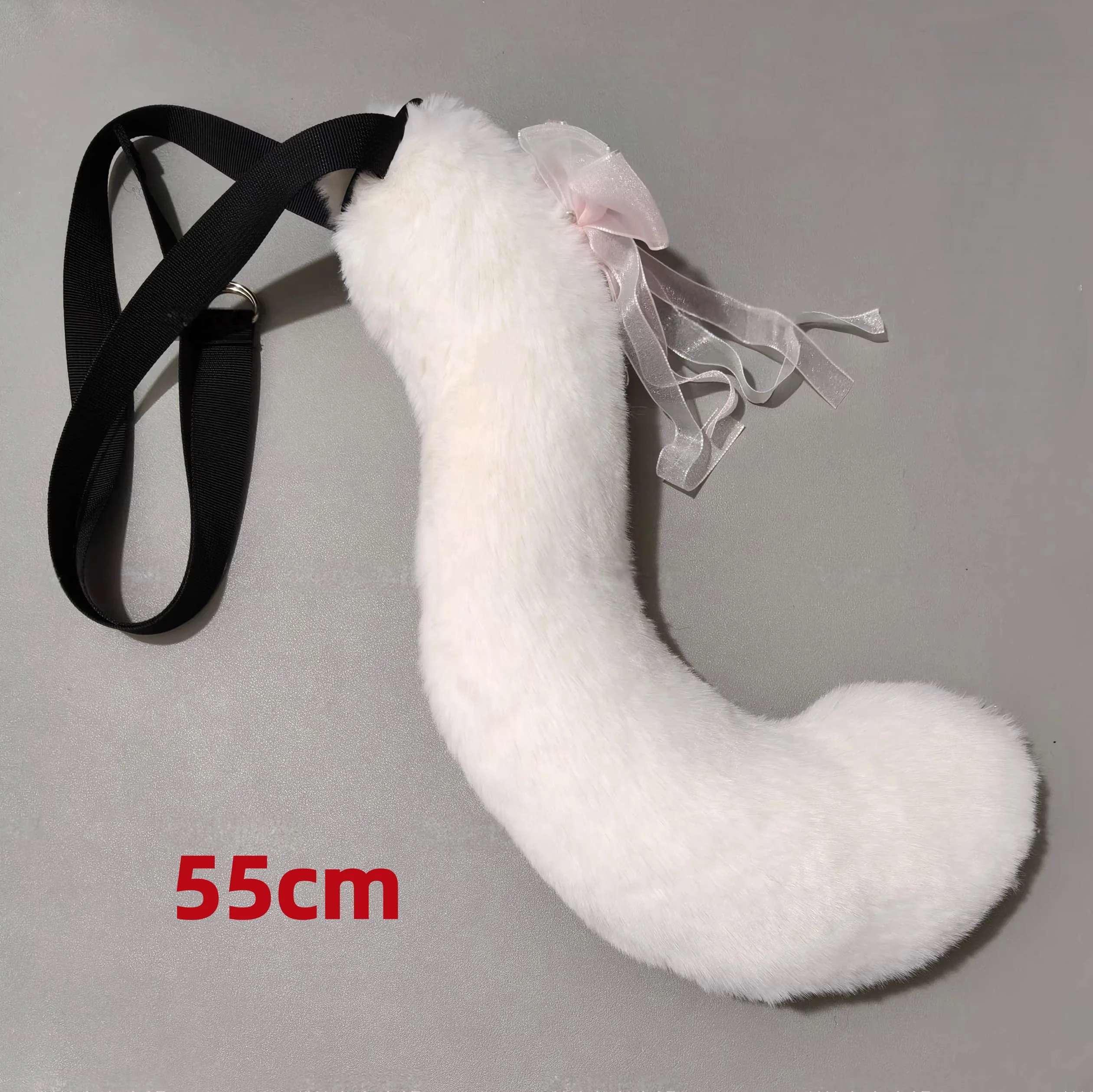 New Plush Flying Squirrel Tail Halloween Handmade Bow Tie Animal Tail Lolita Cosplay Tail Props KC Comic Con Accessories