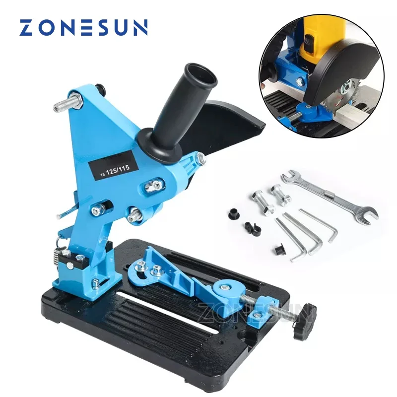 

ZONESUN Angle Grinder Stand Grinder Holder Support Cast Iron Base Bracket Holder for 115-125mm