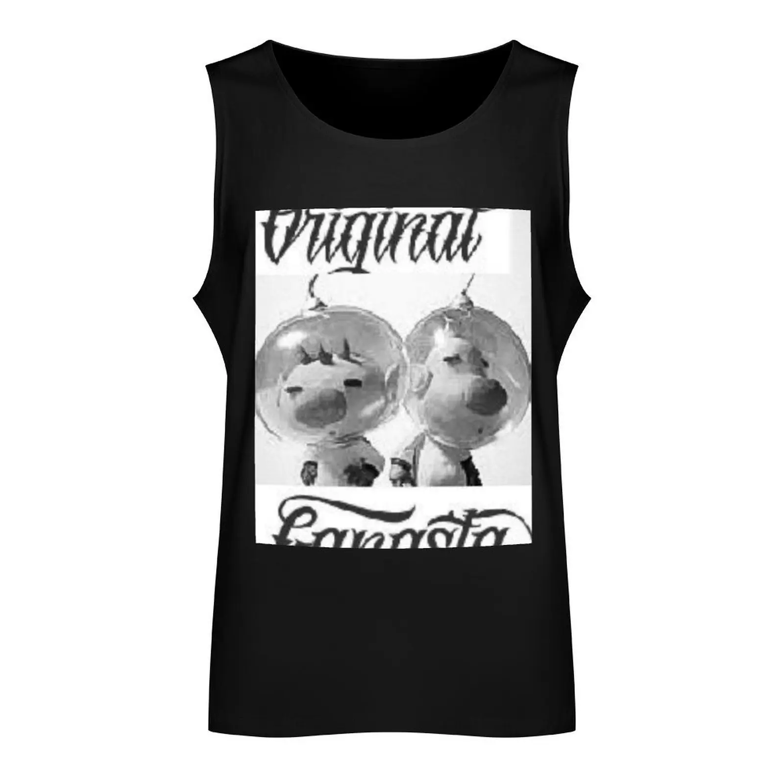 Original Gangsta Pikmin 2 P22PBM Meme Tank Top anime gym Man sleeveless shirt Sports clothing Men's vest