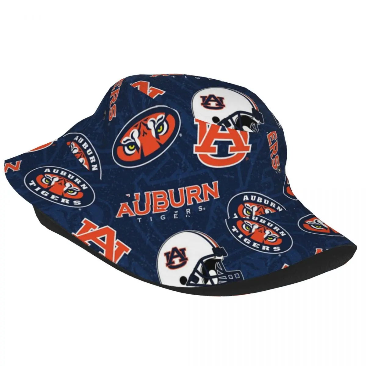 Auburn Scrub Hat Pattern Bucket Hat Bob Fisherman Cap Outdoor Travel Sun Visor Fashion Panama